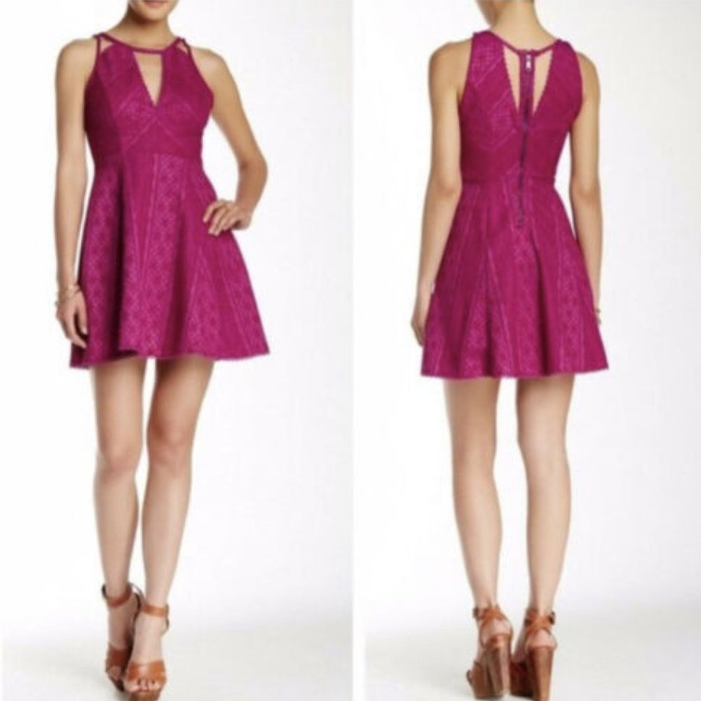 Free People Missed Connections Fit and Flare Mini Dress